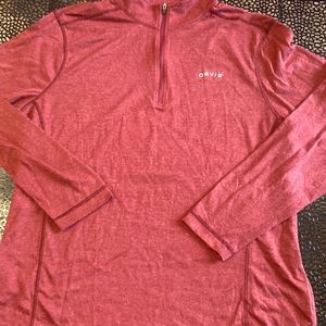Orvis long sleeve , size medium red silver